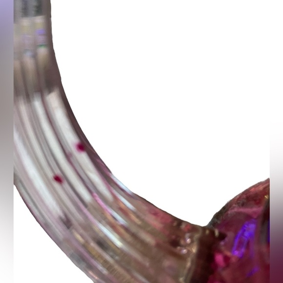 A. A. Importing Company Cranberry Glass Thumbprint Pitcher - Picture 11 of 13